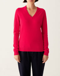 RECO110Pull Col V Classique - Candy Pop