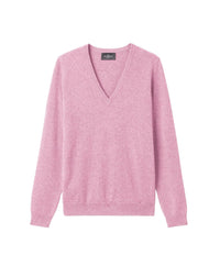 V-neck cashmere jumper - Rose Loukoum