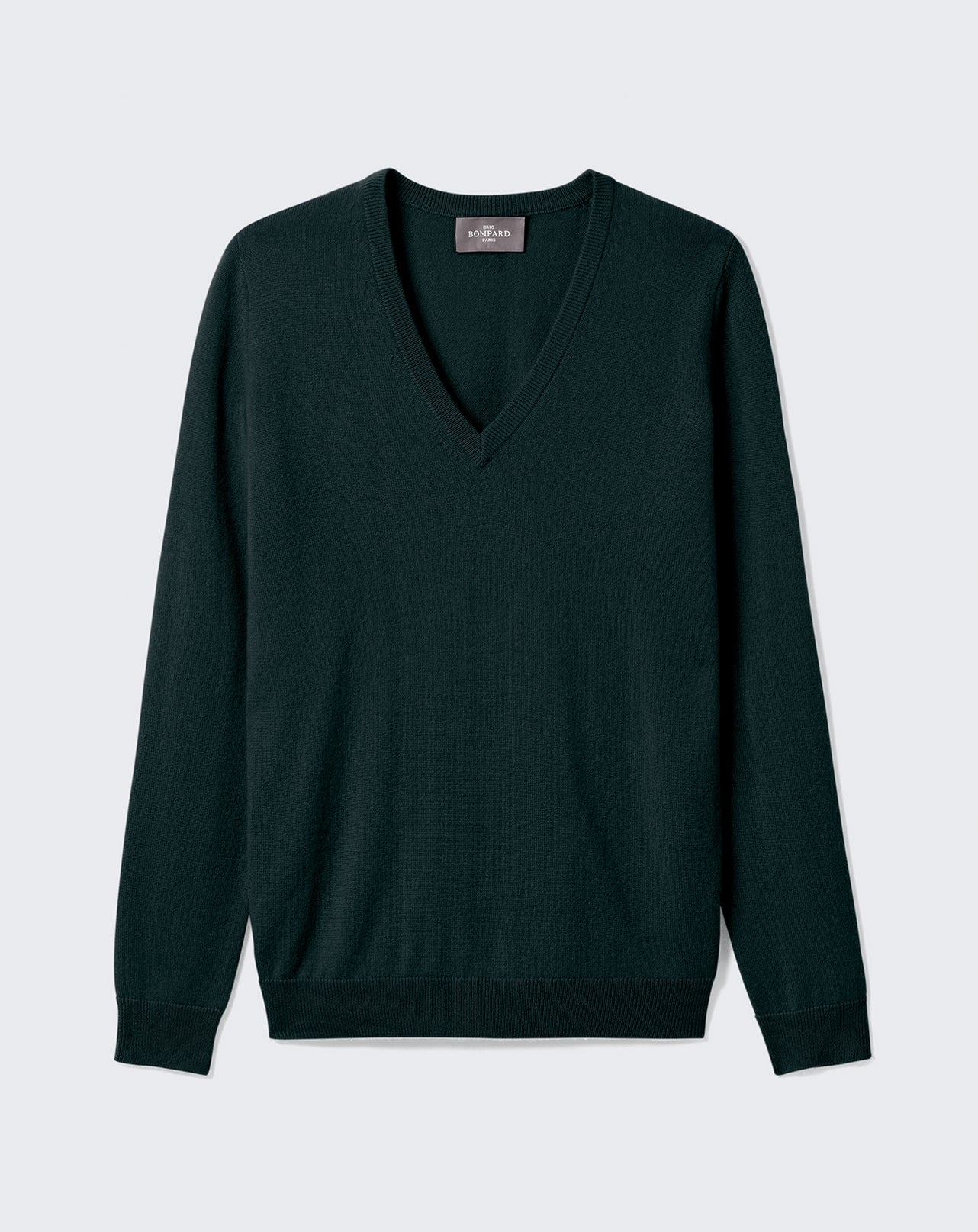 RECO110Pull Col V Classique - Vert Zurich