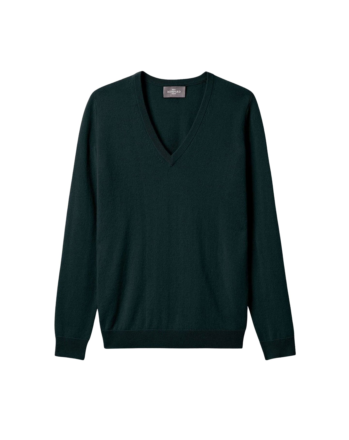 V-neck cashmere jumper - Zurich Green