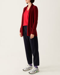 RECO145Veste Cosy - Rouge Cranberry