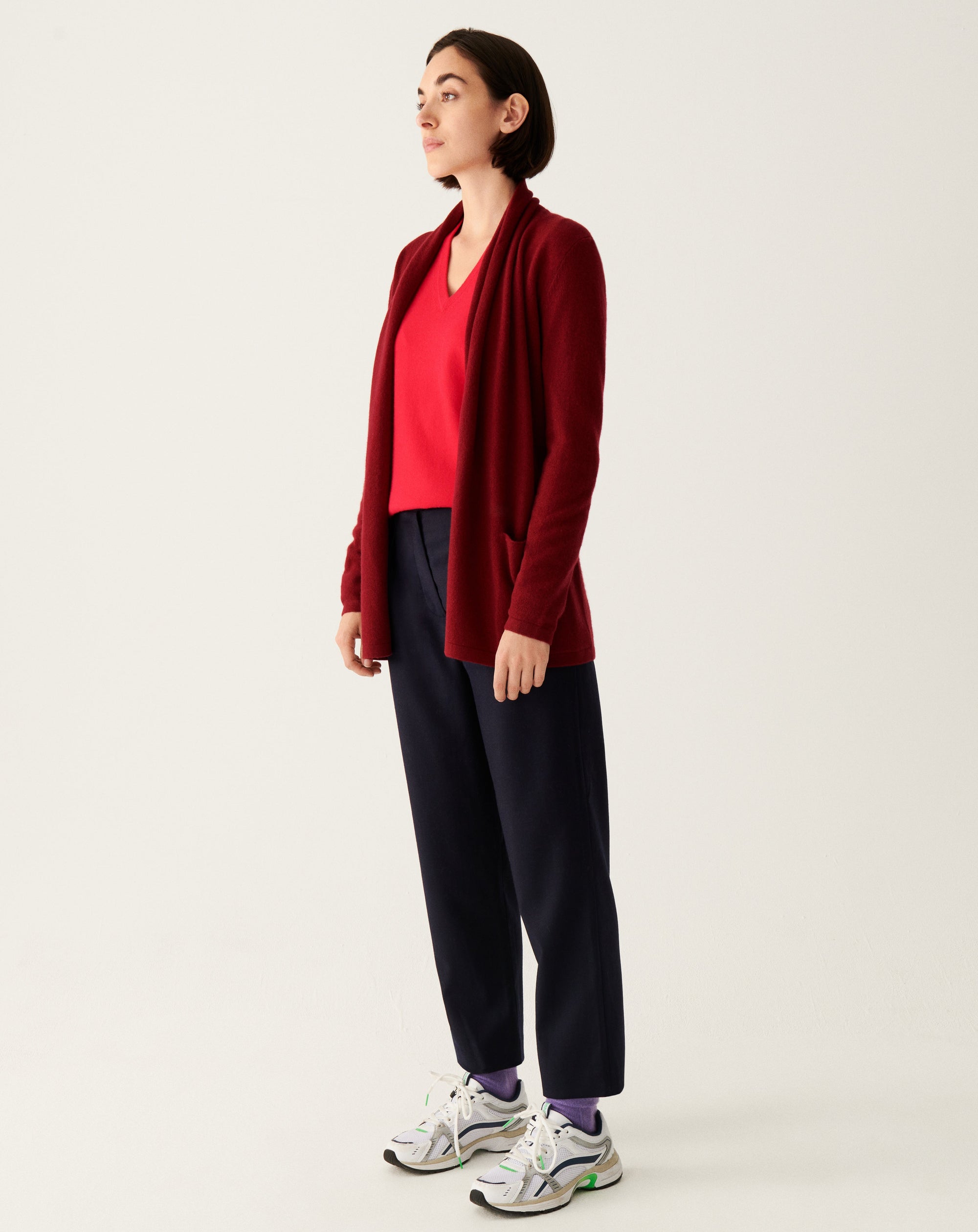 RECO145Veste Cosy - Rouge Cranberry