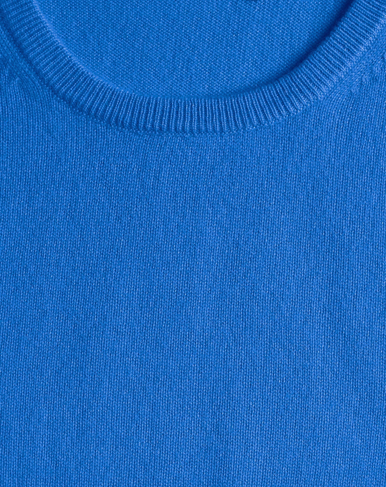 RECO75Ras De Cou Manches Courtes Classique - Bleu De France