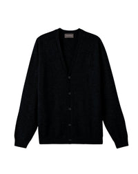 Fitted cashmere waistcoat with hammer sleeves - Black