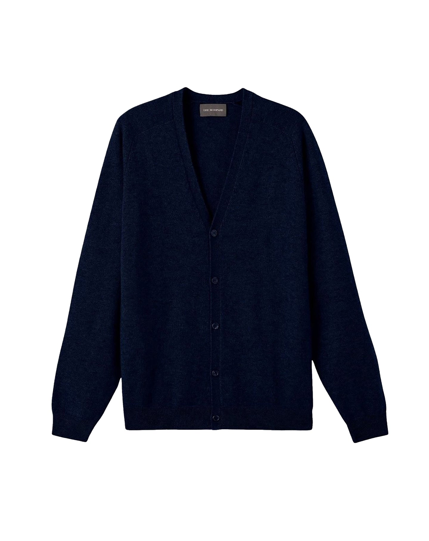 Fitted cashmere waistcoat with hammer-shaped armholes - Navy