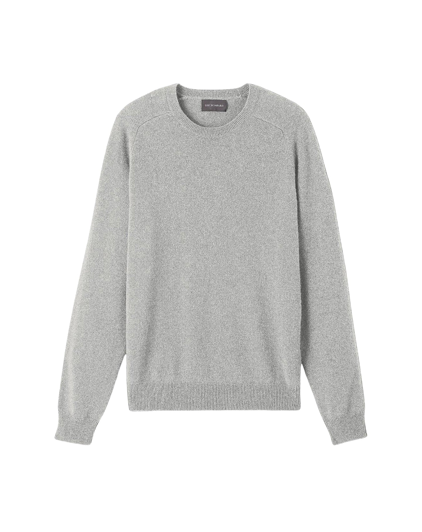 Fitted round-neck jumper with hammer sleeves in cashmere - Givre