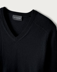 RECO110Pull V Ajusté Emmanchures Marteau - Noir