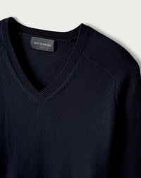 RECO110Pull V Ajusté Emmanchures Marteau - Marine