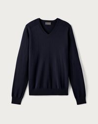 RECO110Pull V Ajusté Emmanchures Marteau - Marine