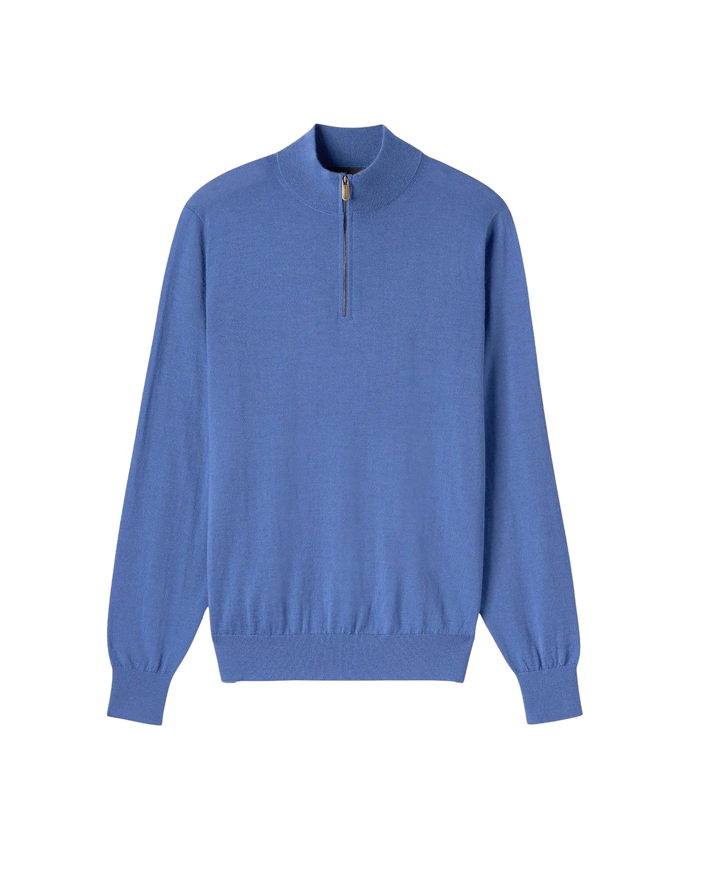 Cashmere jumper with a trucker collar - Faience