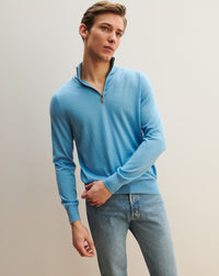 RECO155Pull Col Camionneur - Aqua