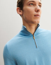 RECO155Pull Col Camionneur - Aqua