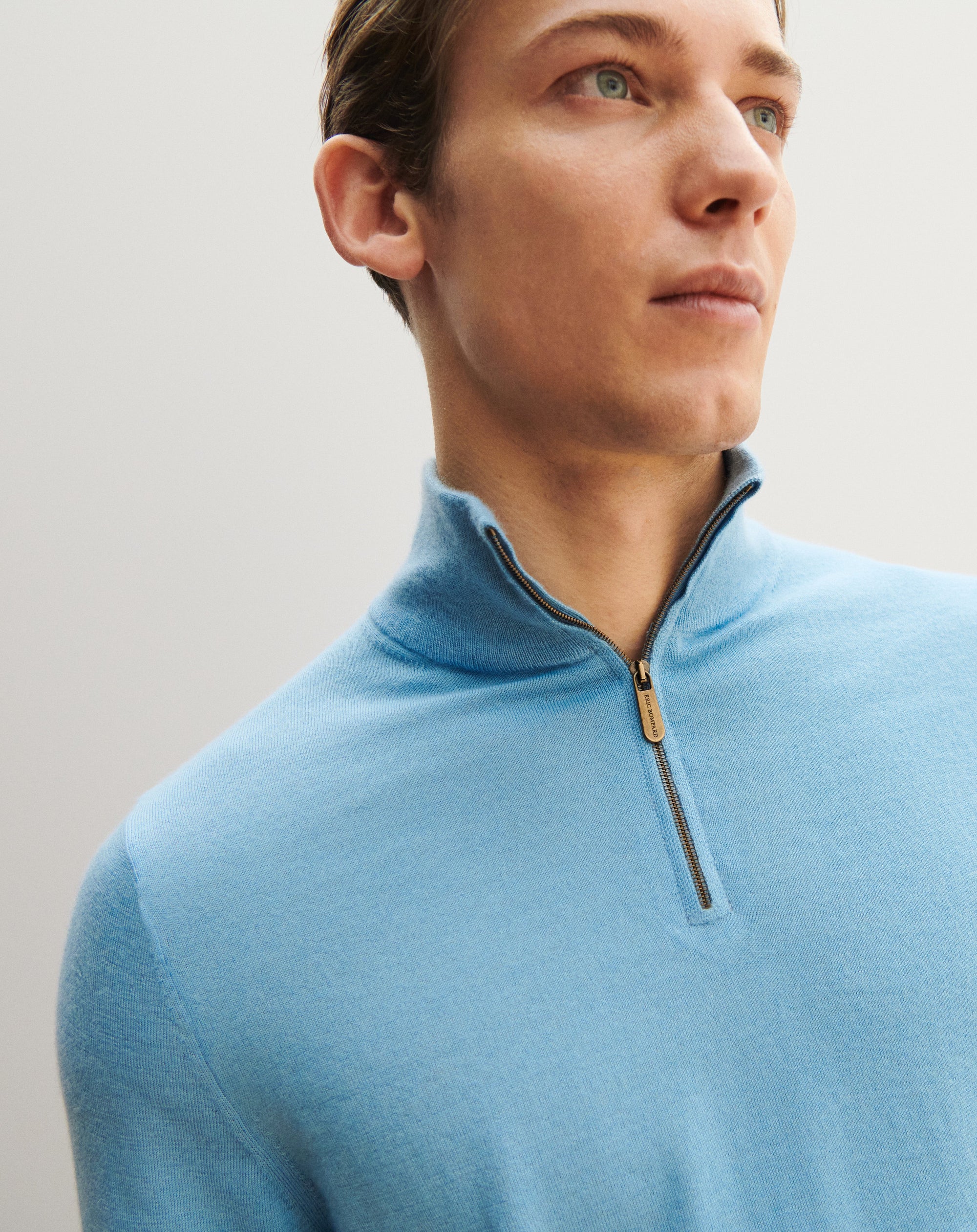 RECO155Pull Col Camionneur - Aqua