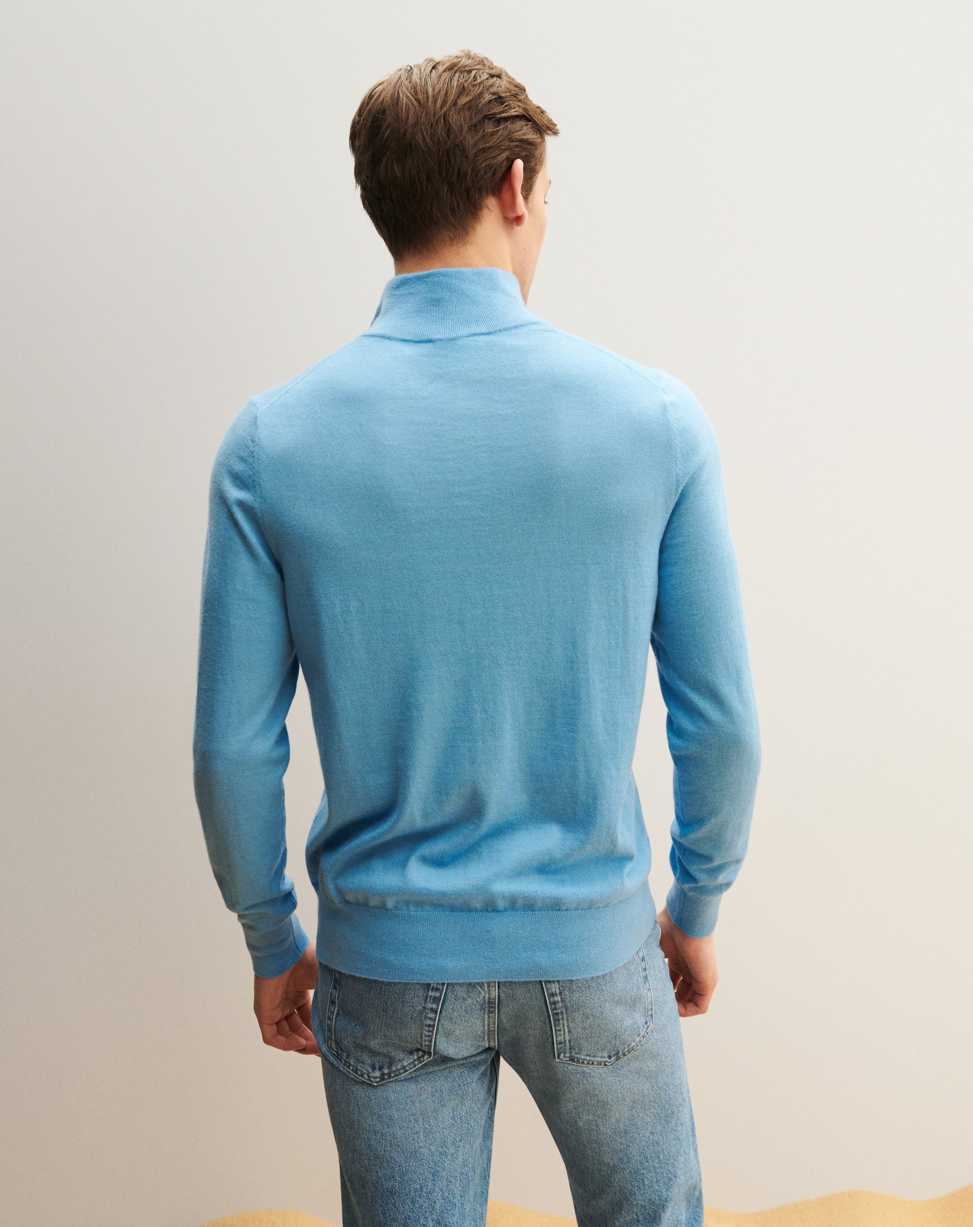 RECO155Pull Col Camionneur - Aqua