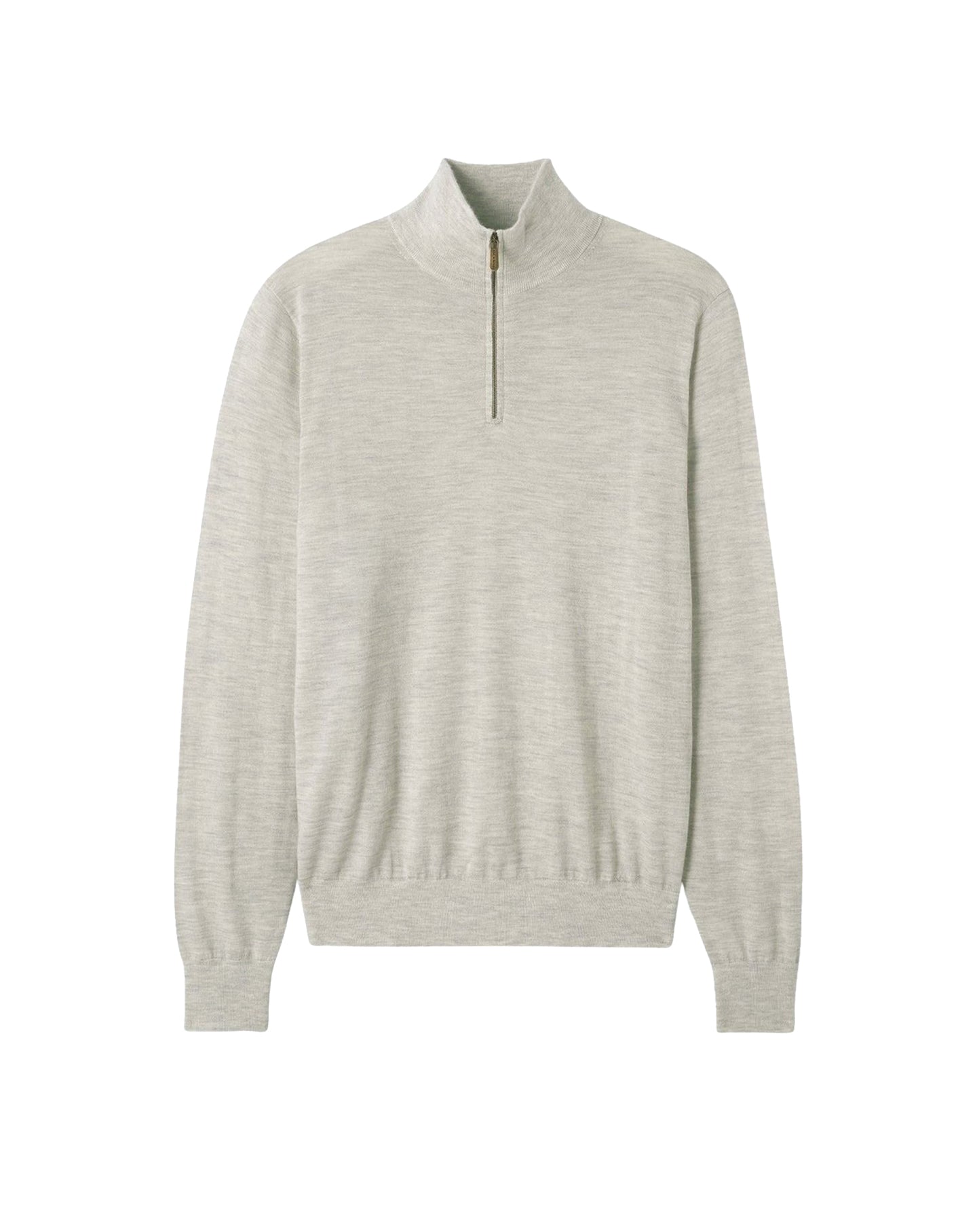 Cashmere jumper with a trucker collar - Armoise Grey