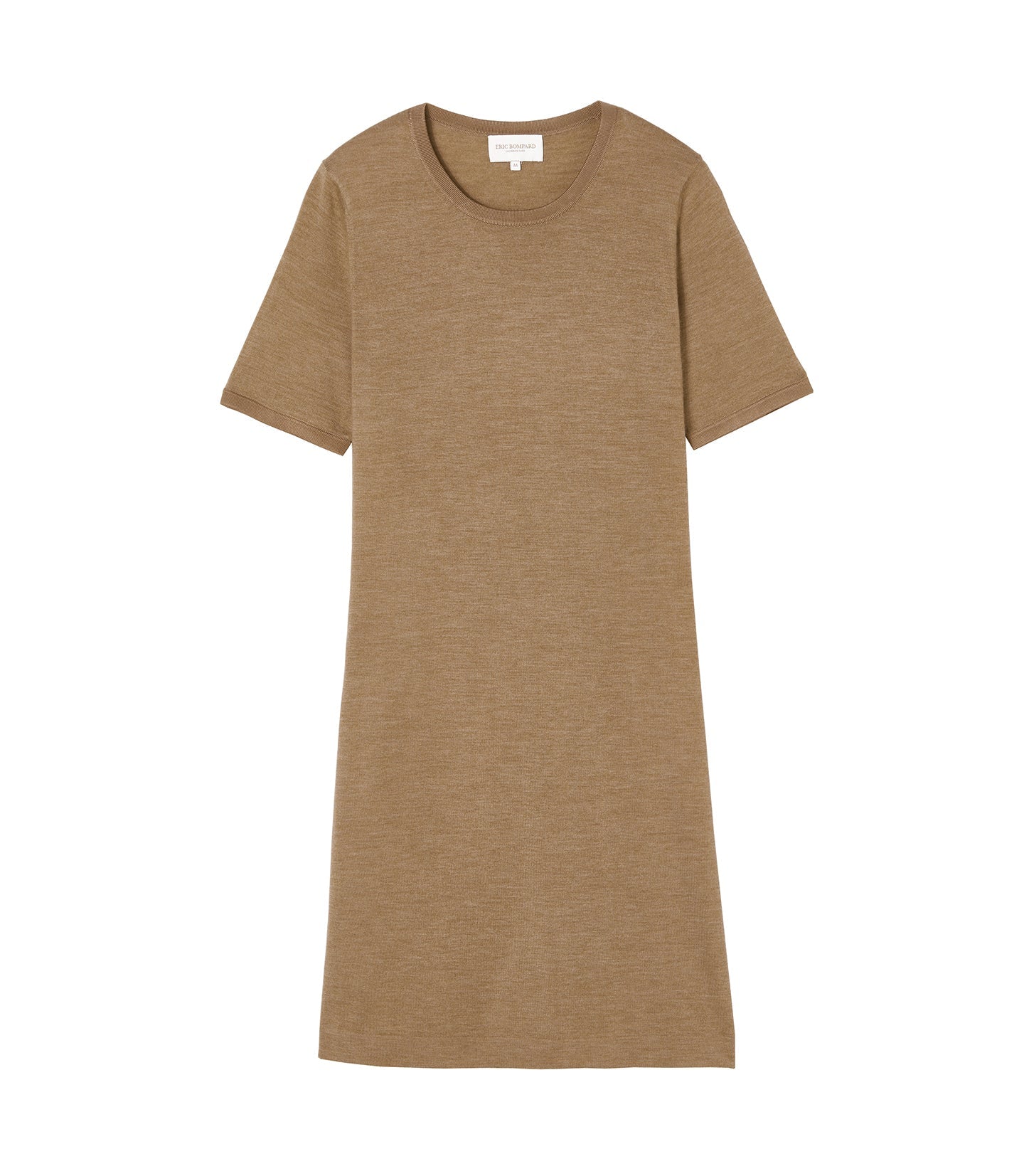 RECO115Robe Manches Courtes - Camel