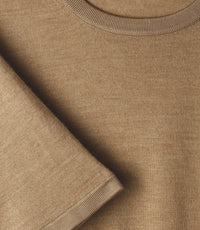 RECO115Robe Manches Courtes - Camel