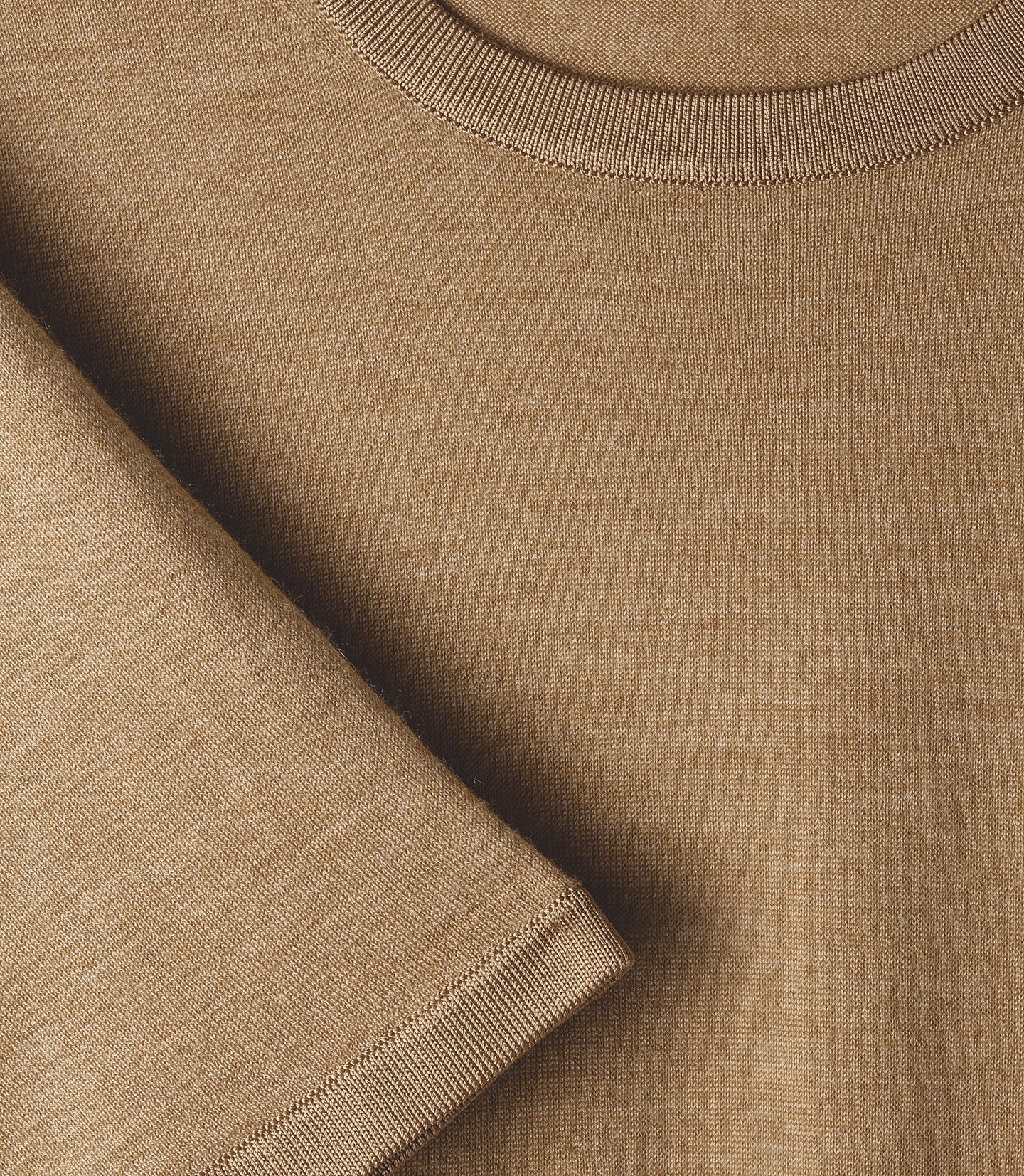 RECO115Robe Manches Courtes - Camel