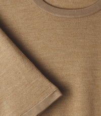 RECO115Robe Manches Courtes - Camel