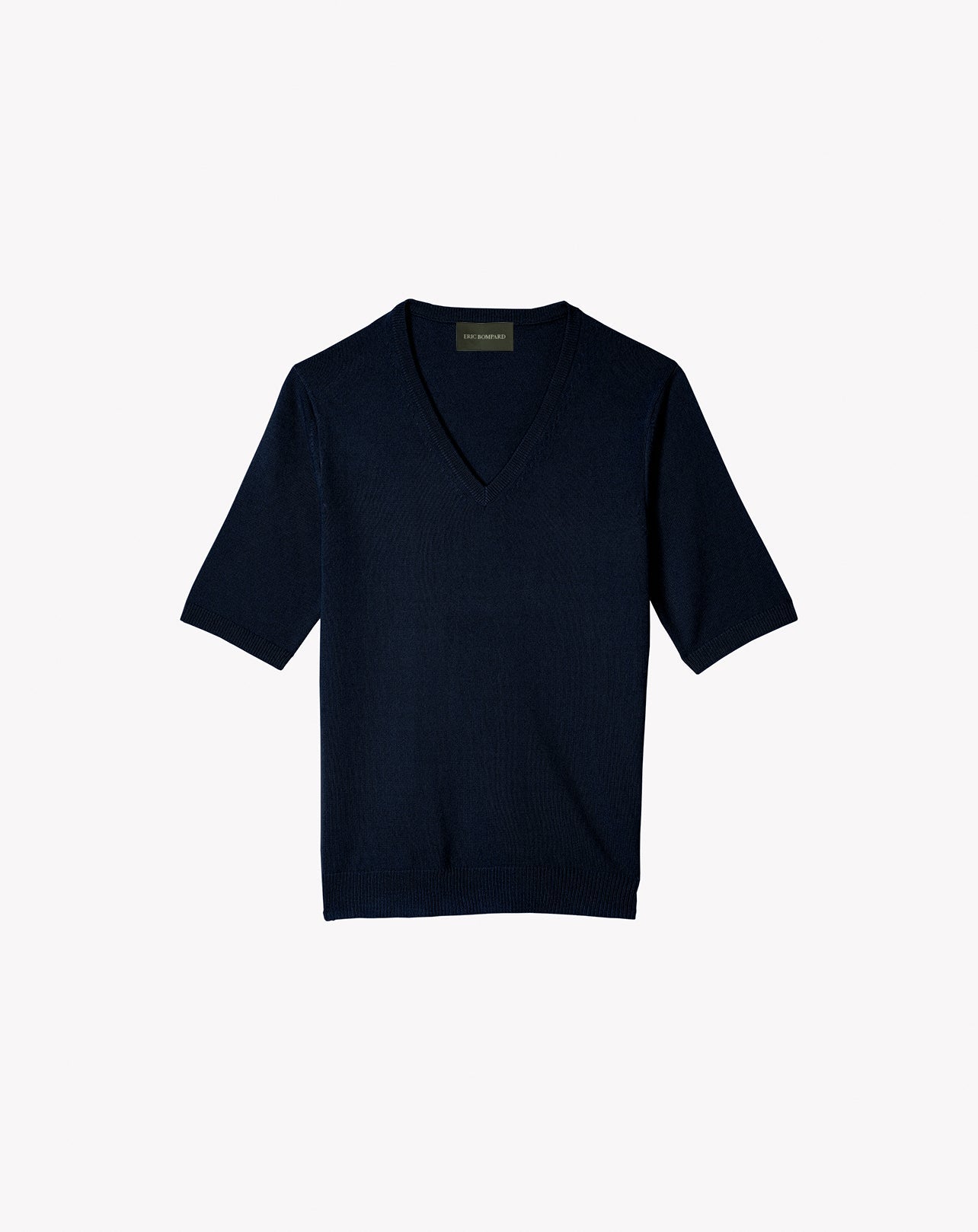 RECO75Pull V Manches Courtes Intemporel - Marine
