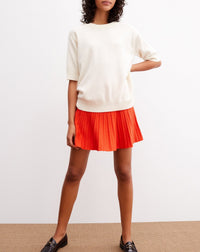 RECO90Maxi Ras De Cou Manches Courtes Contemporain - Naturel