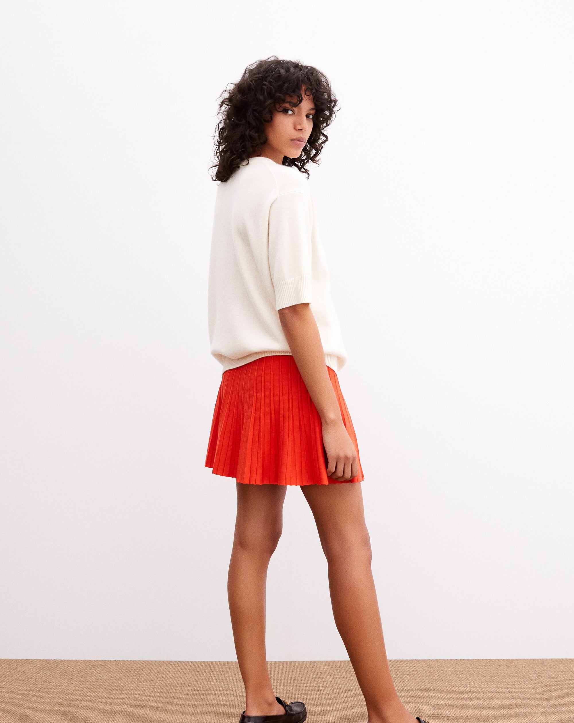 RECO90Maxi Ras De Cou Manches Courtes Contemporain - Naturel