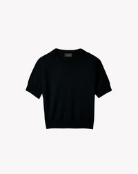 RECO90Maxi Ras De Cou Manches Courtes Contemporain - Noir