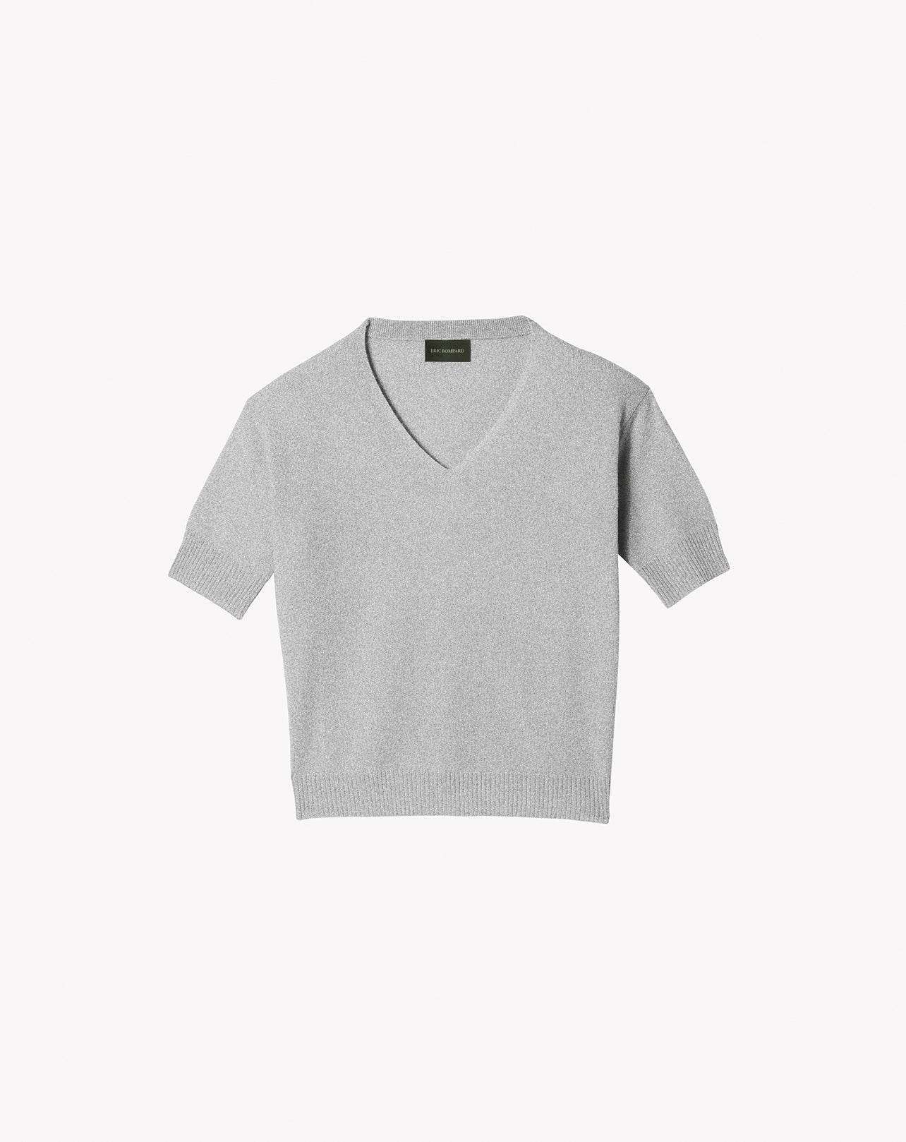 RECO90Maxi Pull V Manches Courtes Contemporain - Givre