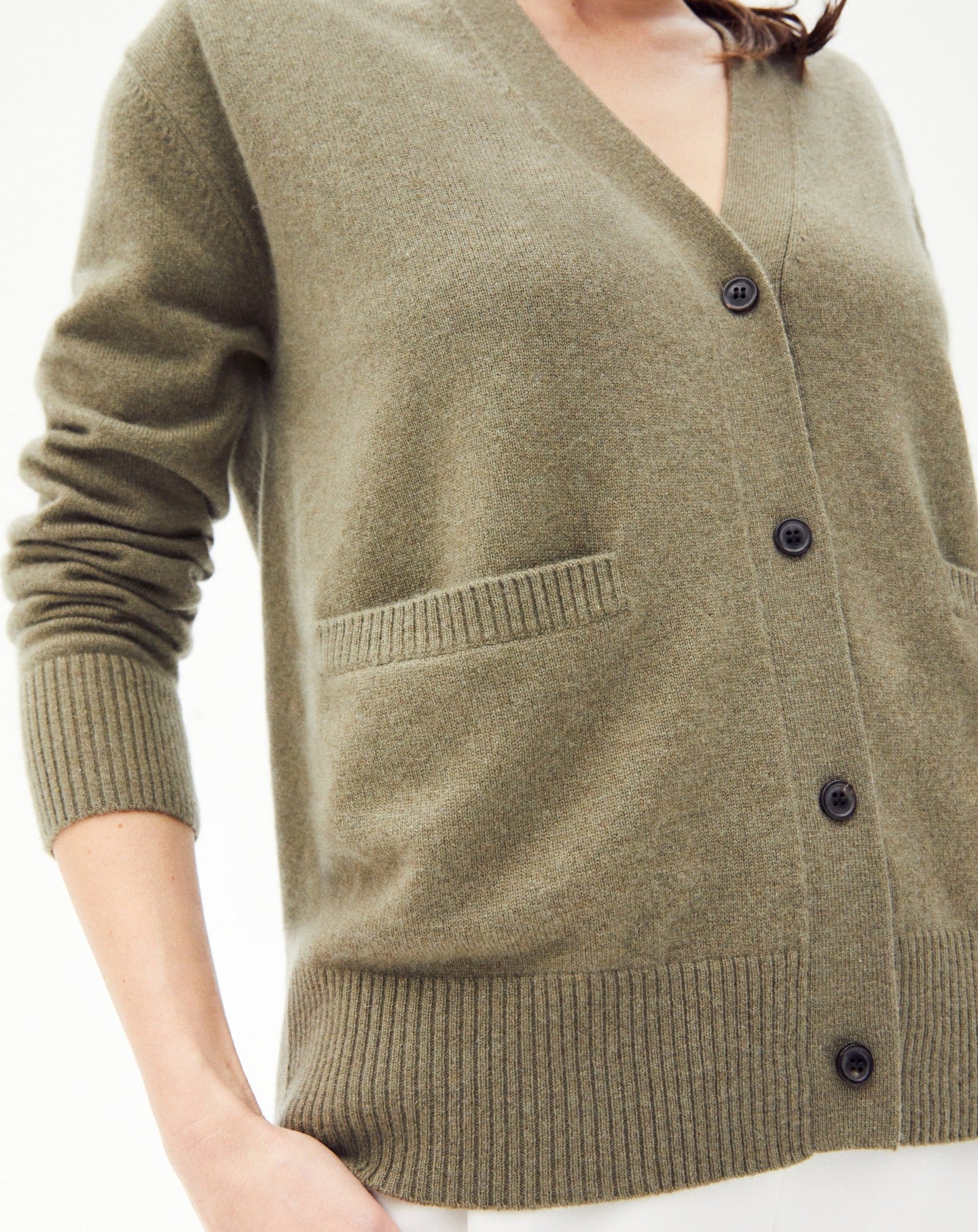 RECO135Gilet Contemporain - Kaki