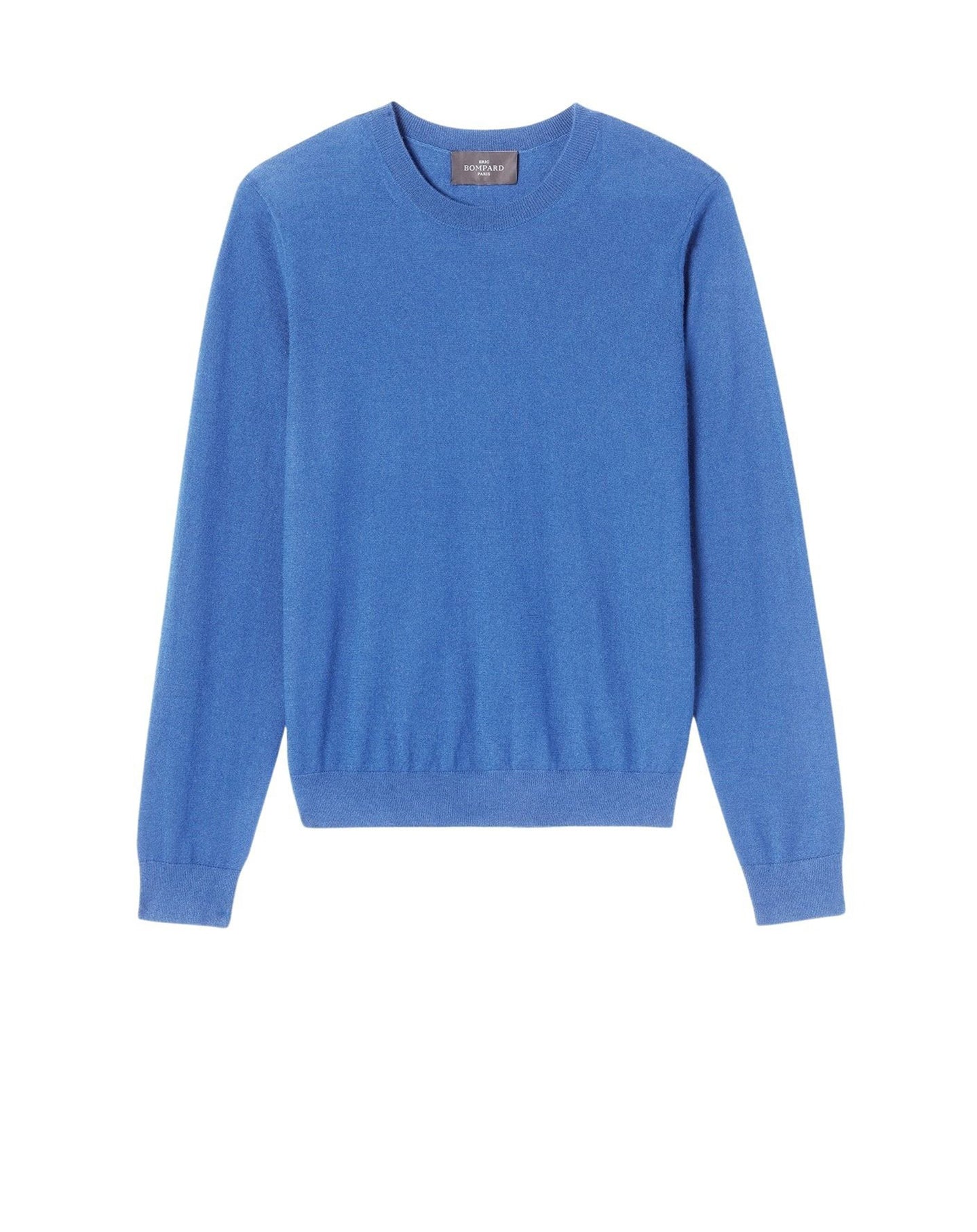 RECO100Pull Col Rond Ultrafin - Bleu Kinetic