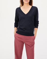 RECO100Pull V Ultrafin Contemporain - Marine