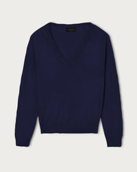 RECO100Pull V Ultrafin Contemporain - Marine