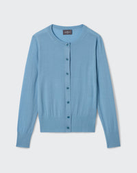 RECO125Cardigan Ultrafin - Bleu Glaz
