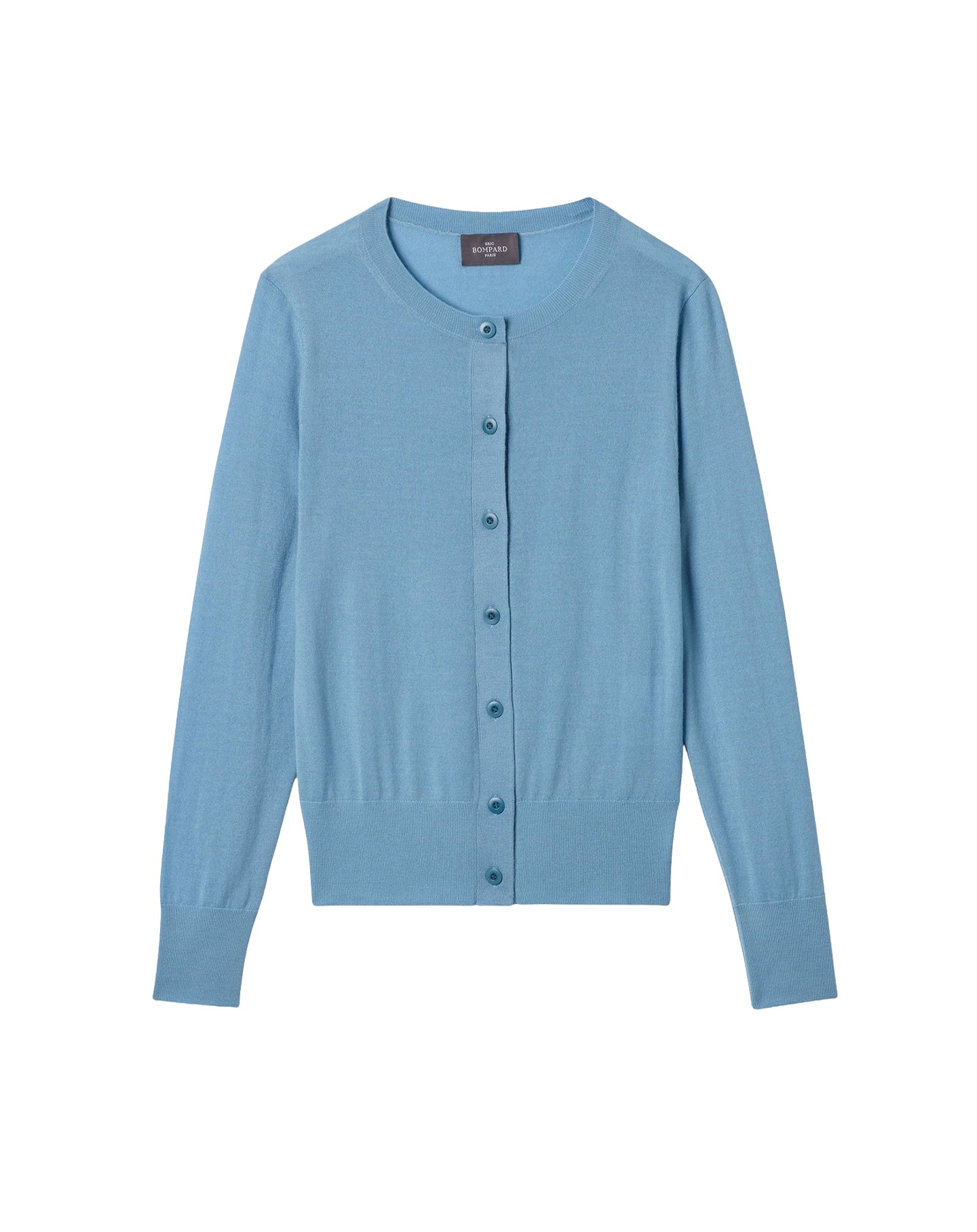 Gilet ultrafin en cachemire -  Bleu Glaz
