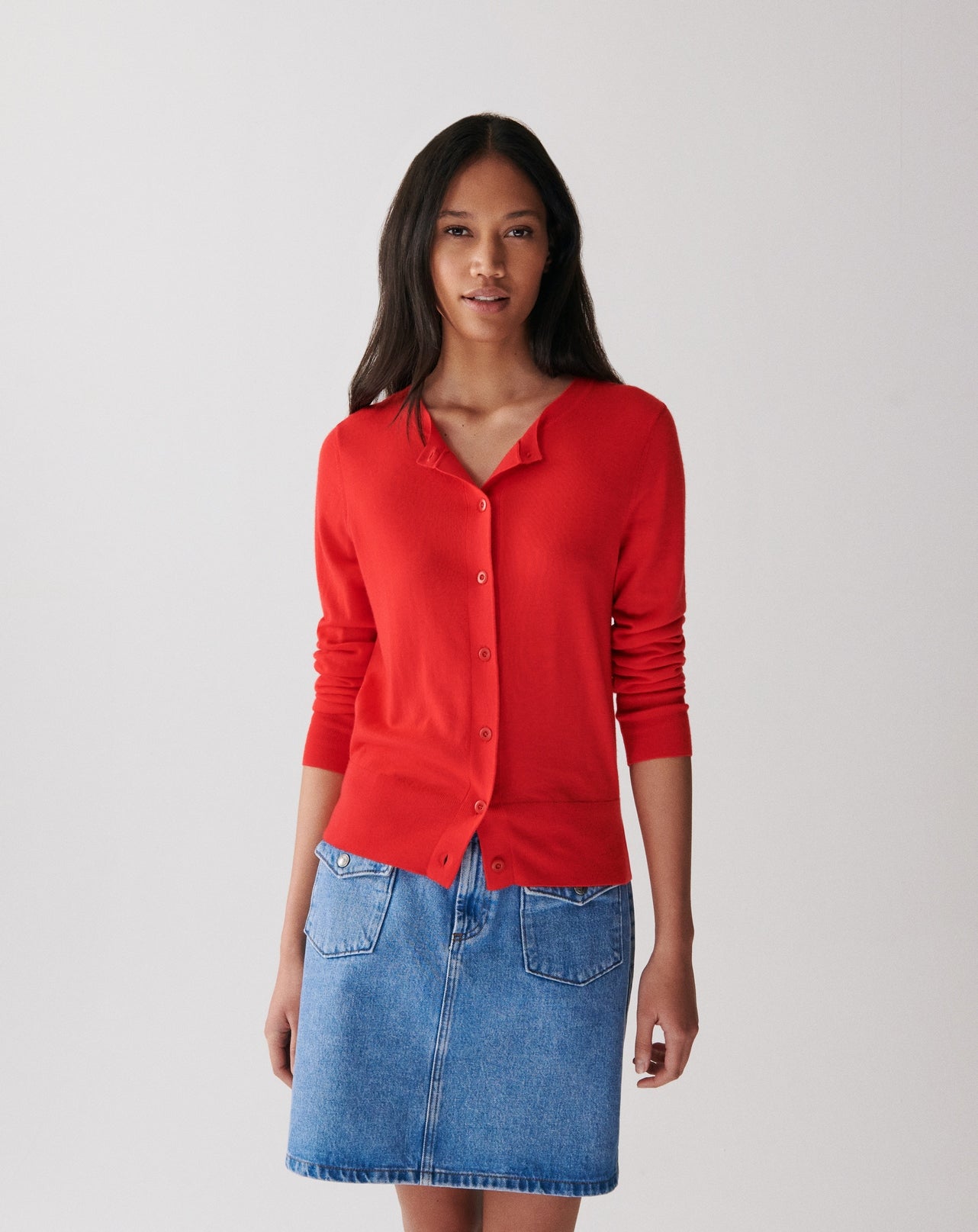 RECO125Cardigan Ultrafin - Rose Festival