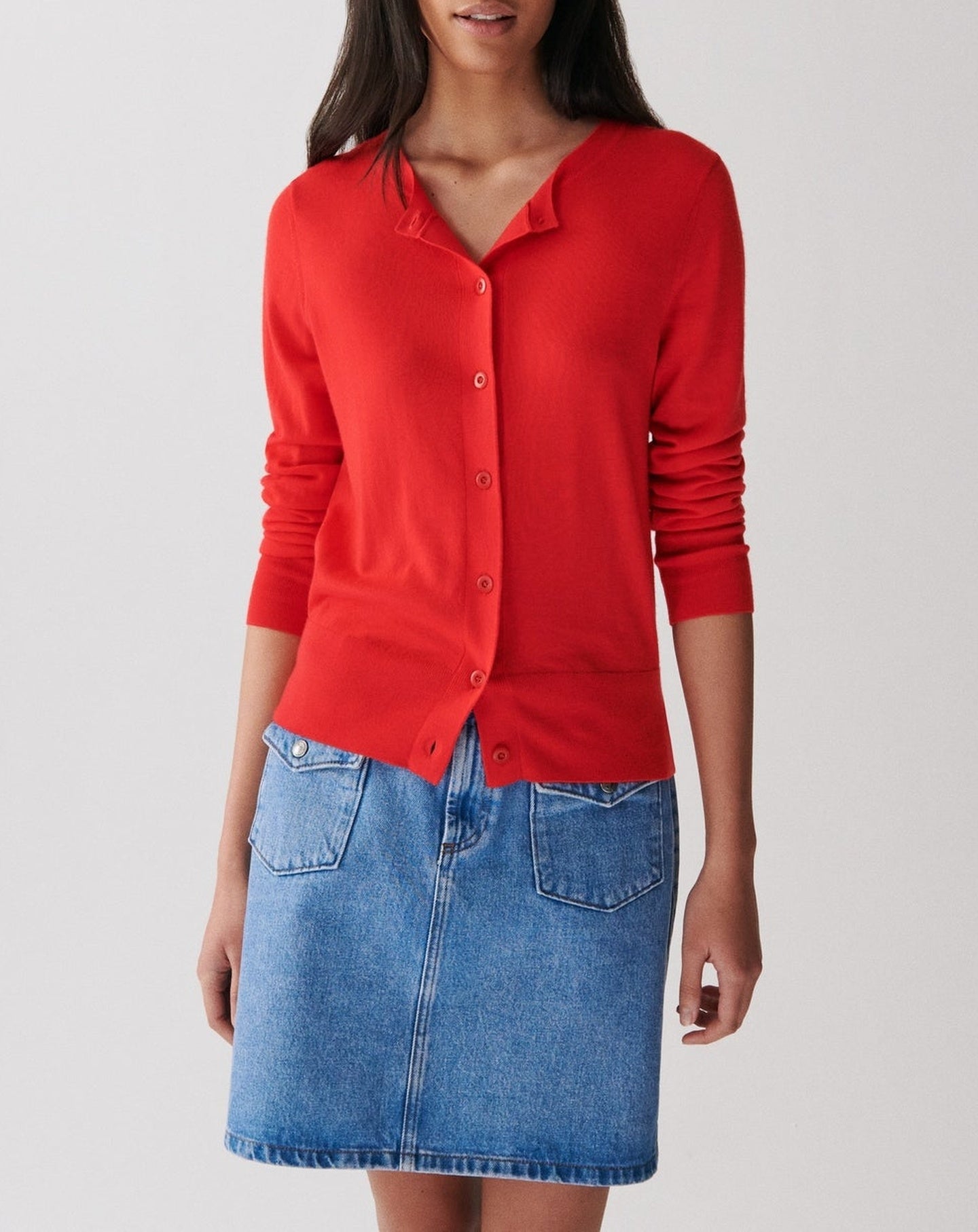 RECO125Cardigan Ultrafin - Rose Festival