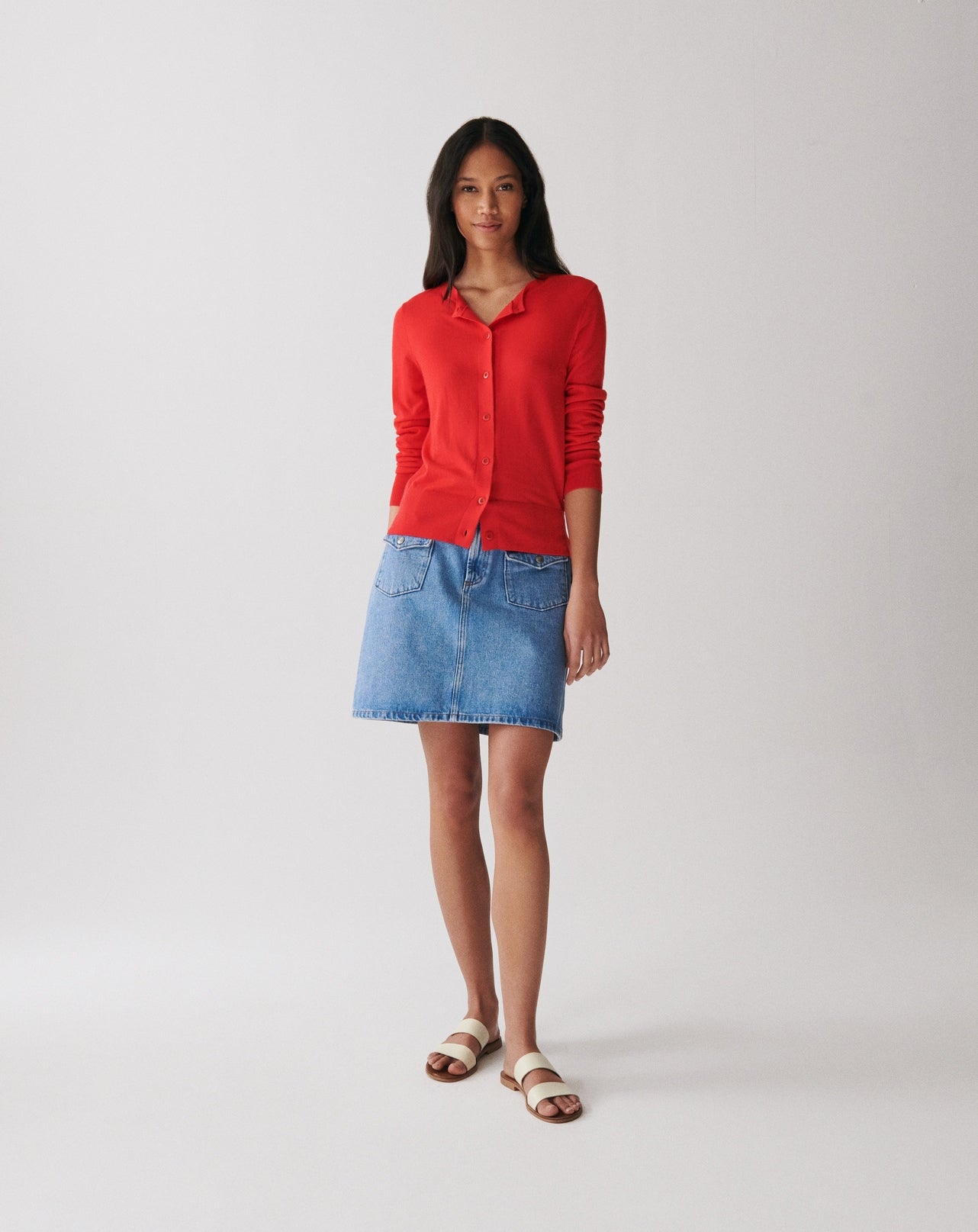 RECO125Cardigan Ultrafin - Rose Festival