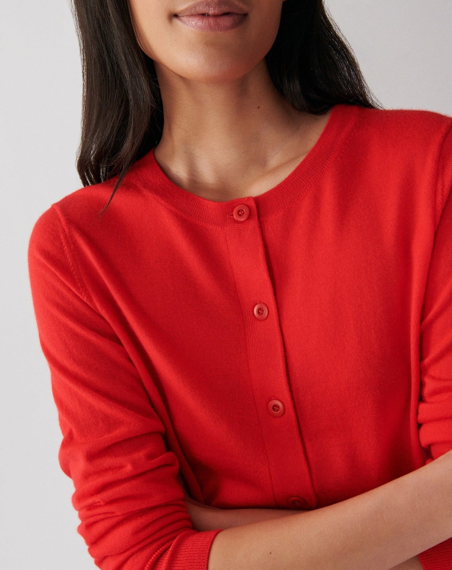 RECO125Cardigan Ultrafin - Rose Festival