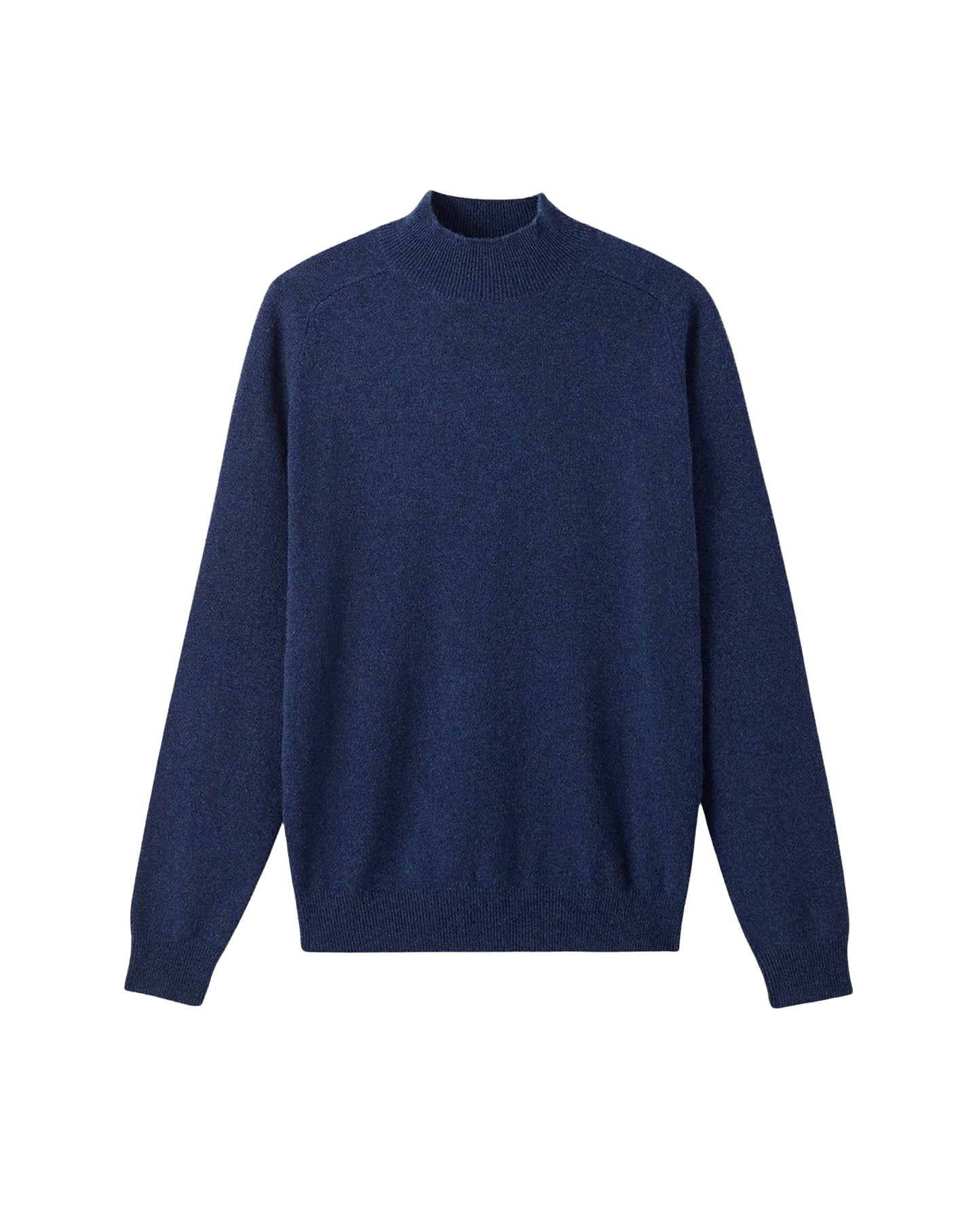 Pull col montant en cachemire -  Bleu Nocturne
