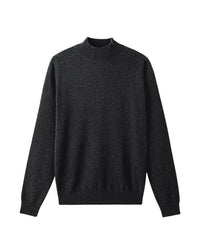 Pull col montant en cachemire -  Anthracite