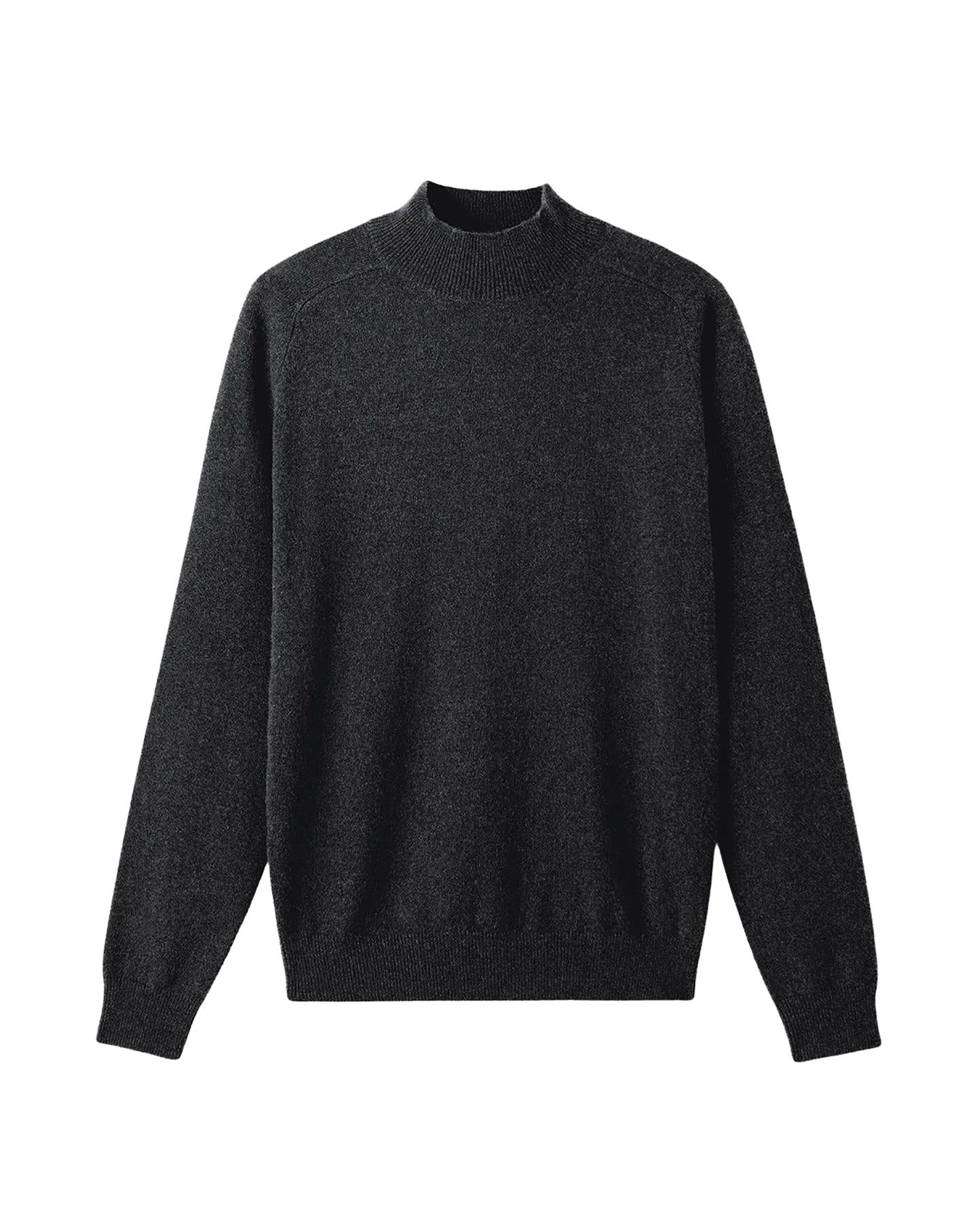 Pull col montant en cachemire -  Anthracite