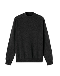 High-neck cashmere jumper - Khol