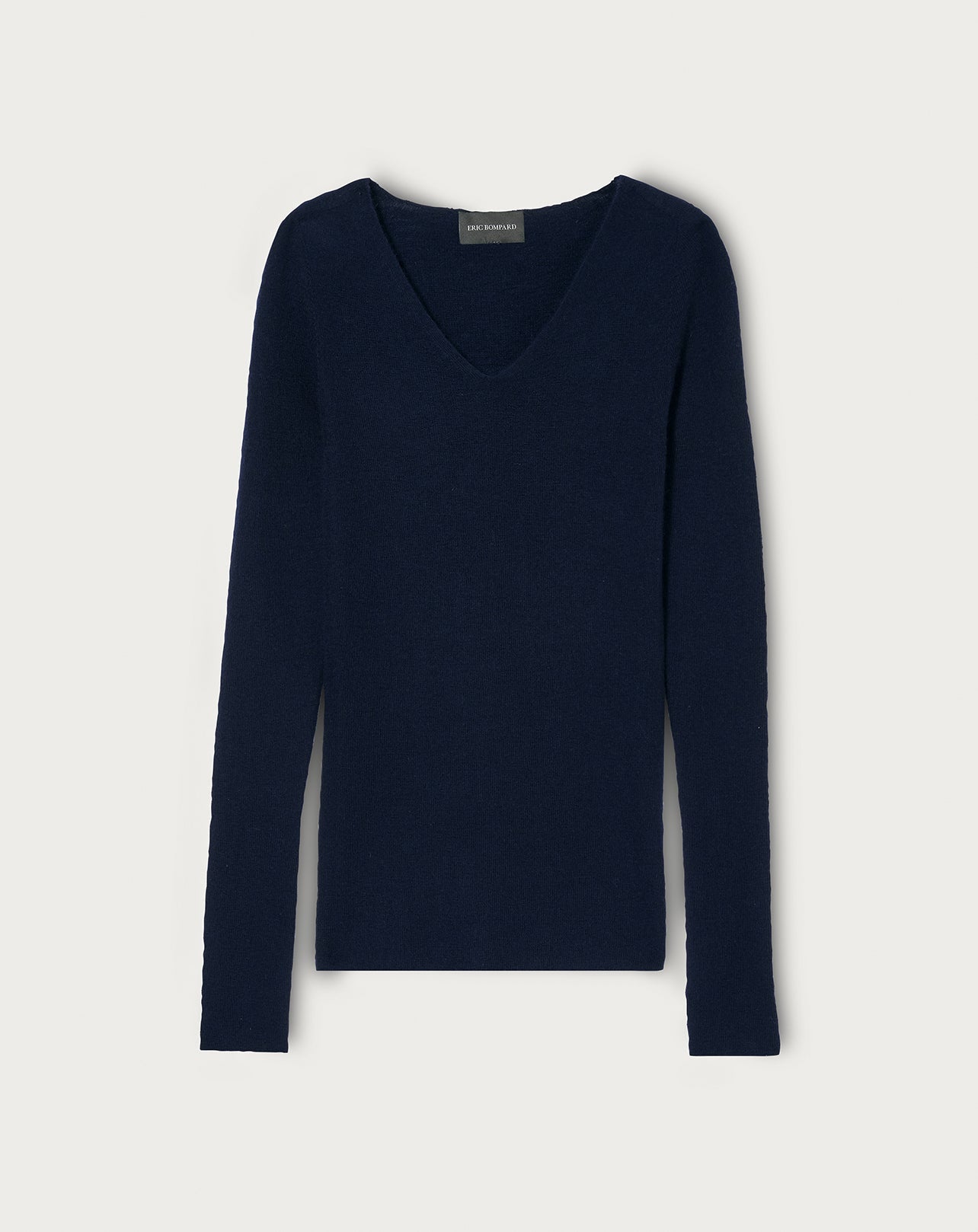 RECO120Pull V Ultrafin Sans Couture - Marine
