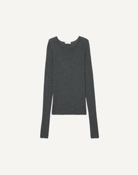 RECO120Pull V Ultrafin Sans Couture - Loup