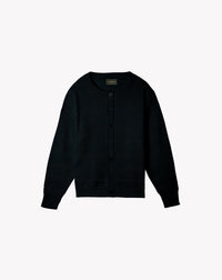 RECO175Cardigan Rayures Pointelle - Noir