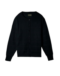 RECO175Cardigan Rayures Pointelle - Noir