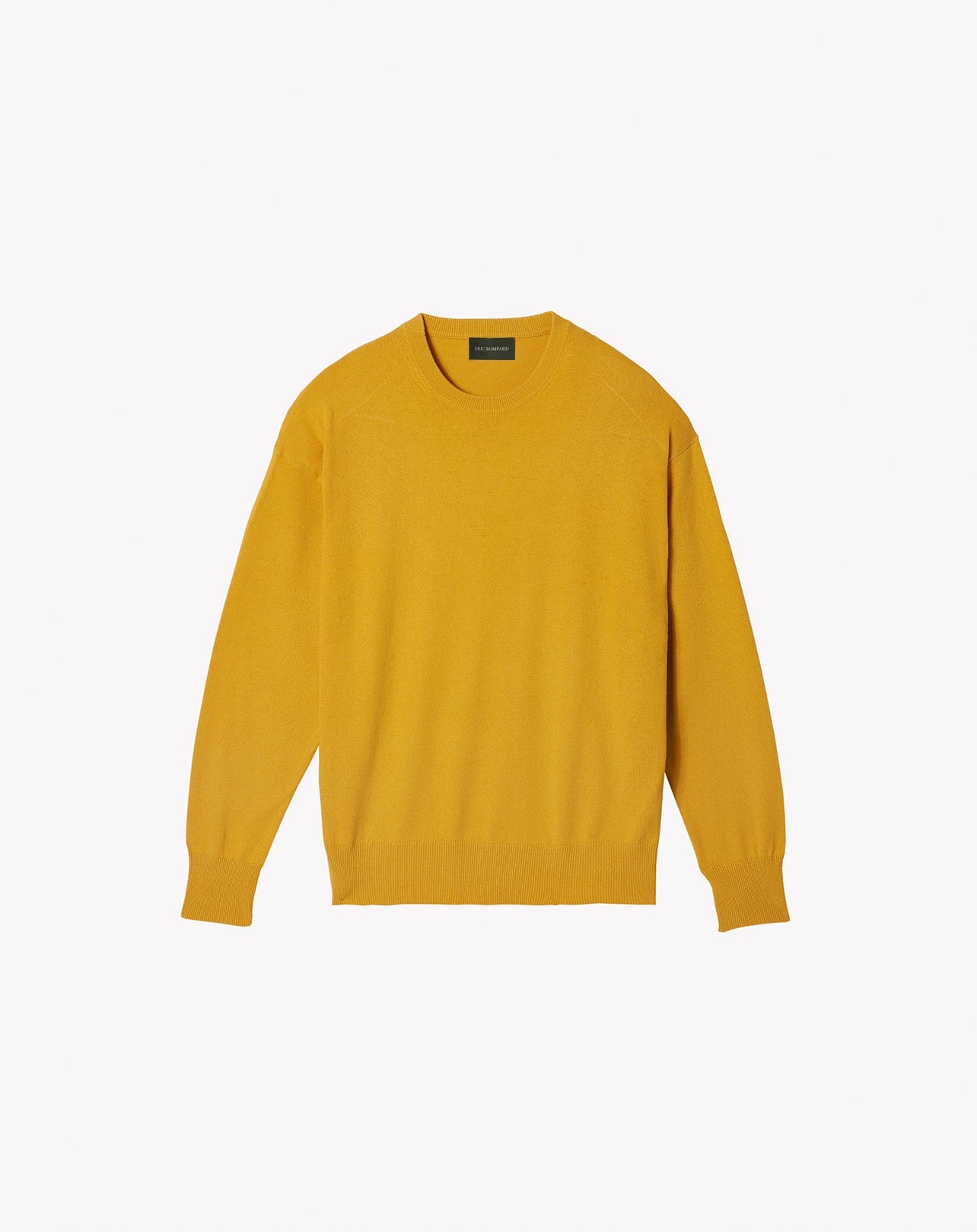 RECO110Ras de cou avec côtés bande multicolore - Jaune