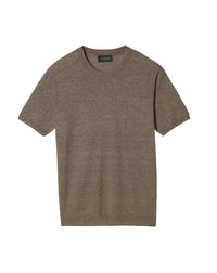Short-sleeved, round-neck cashmere jumper - Ecorce