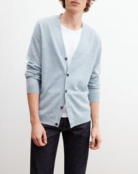 RECO130Gilet Cachemire/Lin - Denim