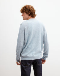 RECO130Gilet Cachemire/Lin - Denim